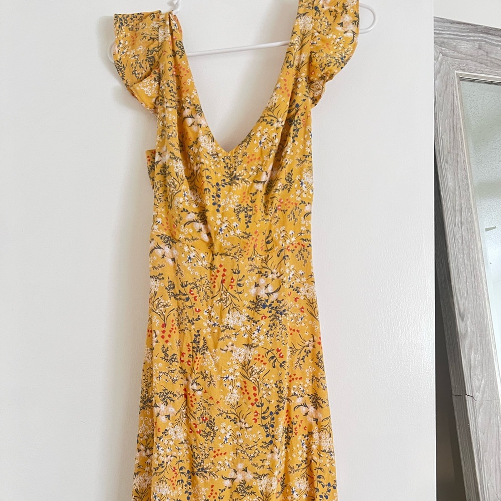 Dress floral yellow